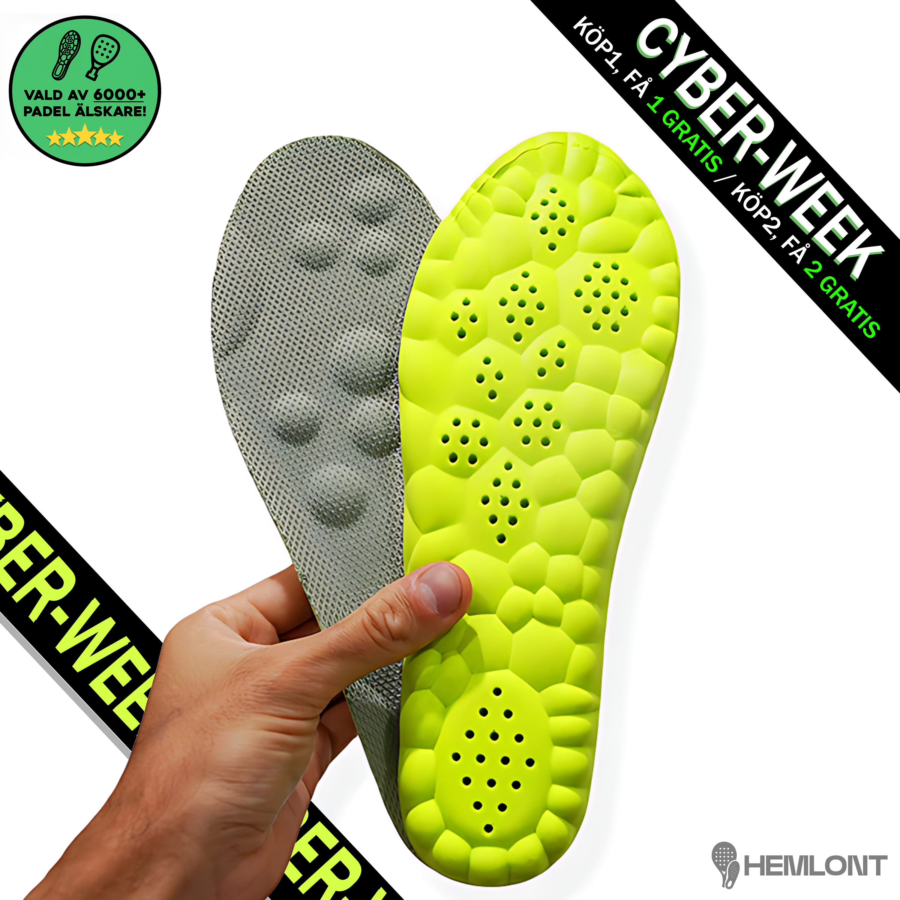 Hemlont™ – Padel Innersulor för Lättare Steg & Mindre Smärta