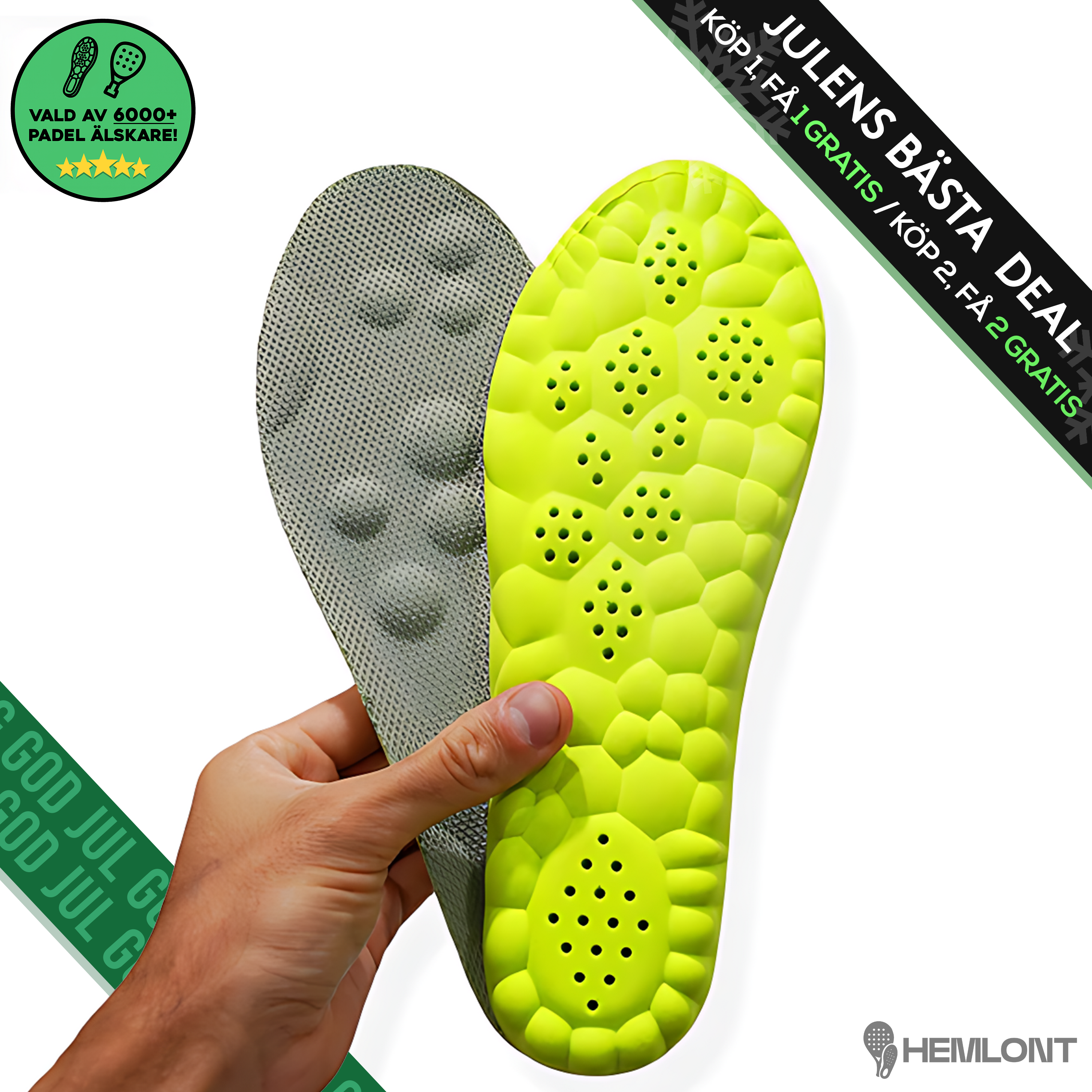 Hemlont™ – Padel Innersulor för Lättare Steg & Mindre Smärta
